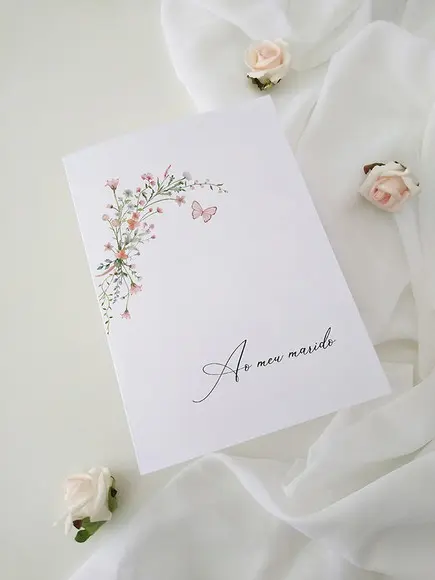 Par de Cadernos de Votos para Casamento