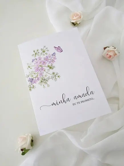 Par de Cadernos de Votos para Casamento