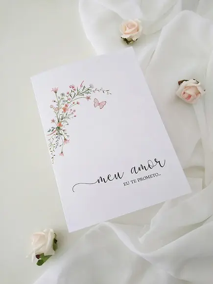 Par de Cadernos de Votos para Casamento