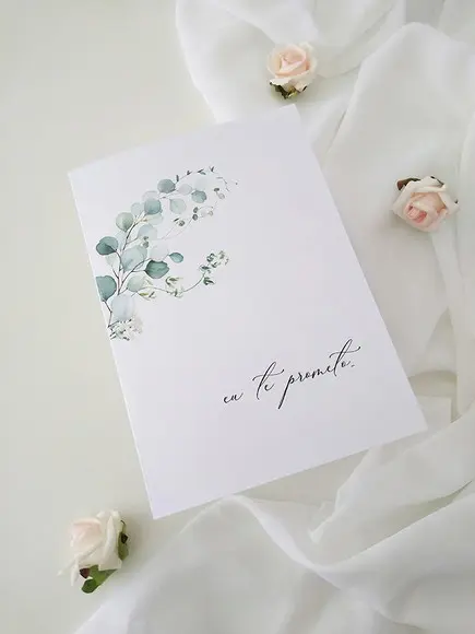 Par de Cadernos de Votos para Casamento