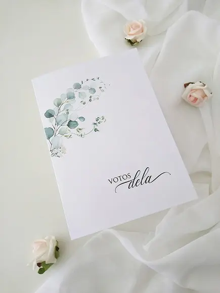 Par de Cadernos de Votos para Casamento