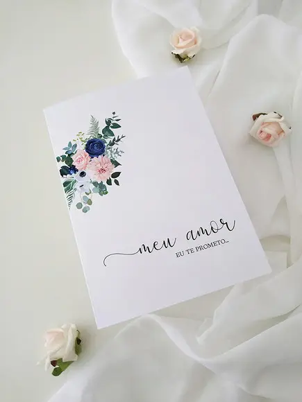 Par de Cadernos de Votos para Casamento