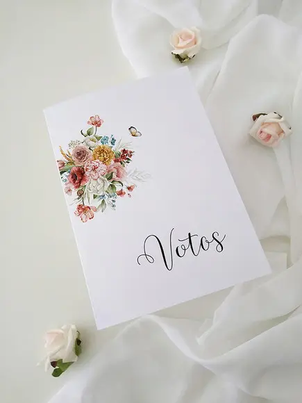 Par de Cadernos de Votos para Casamento