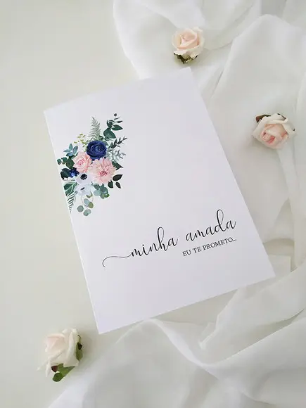 Par de Cadernos de Votos para Casamento