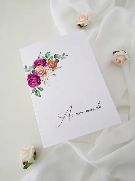 Par de Cadernos de Votos para Casamento