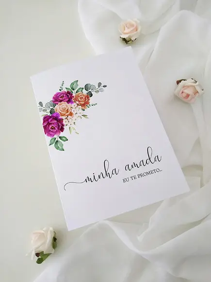 Par de Cadernos de Votos para Casamento