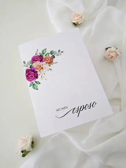 Par de Cadernos de Votos para Casamento