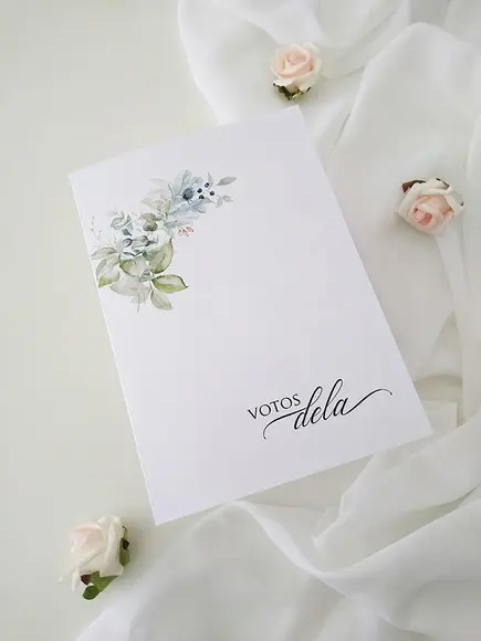 Par de Cadernos de Votos para Casamento