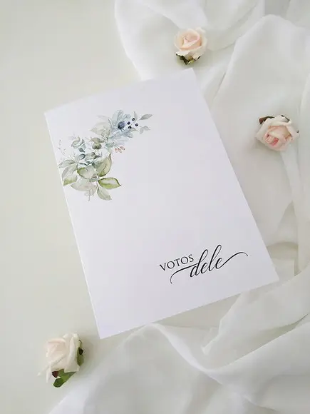 Par de Cadernos de Votos para Casamento