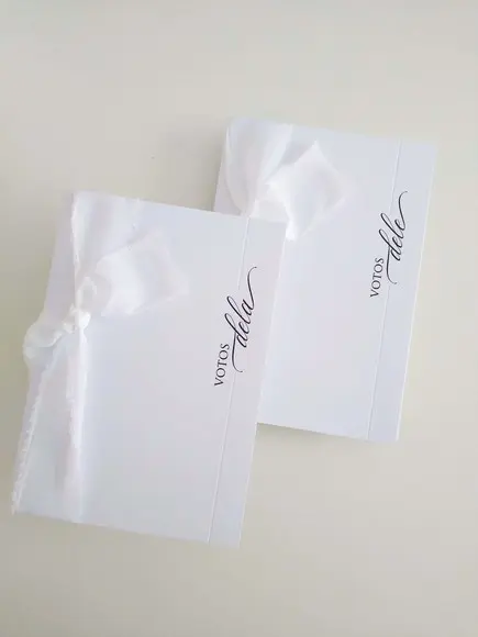 Par de Cadernos para Votos de Casamento