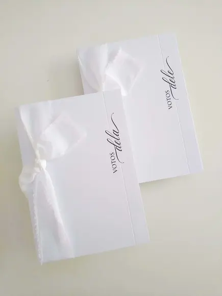 Par de Cadernos para Votos de Casamento