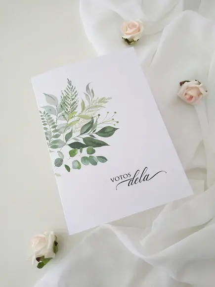 Votos de Casamento Noivos | Folhas Verdes | Coleção Verano