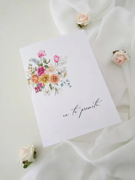 Votos para Casamento Pink | Cores Vibrantes | Coleção Joy!