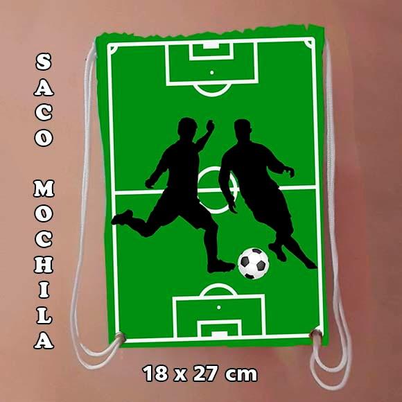 Mochila mochilinha sacochila sacolinha Futebol 18x27cm
