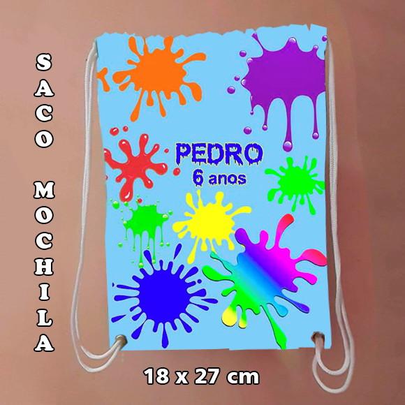 Mochila mochilinha sacochila sacolinha  Slime 18x27cm