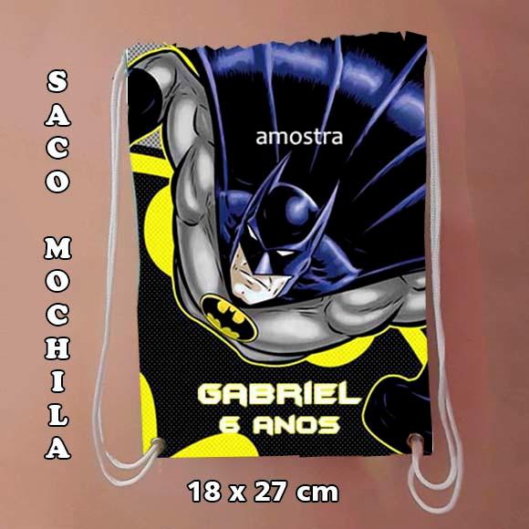 Mochilinha Mochila Sacolinha sacochila  Batman