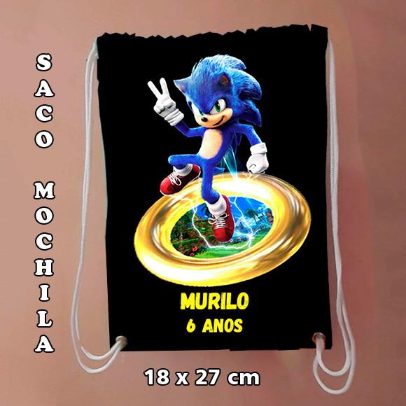 Mochilinha mochila sacochila sacolinha  Sonic