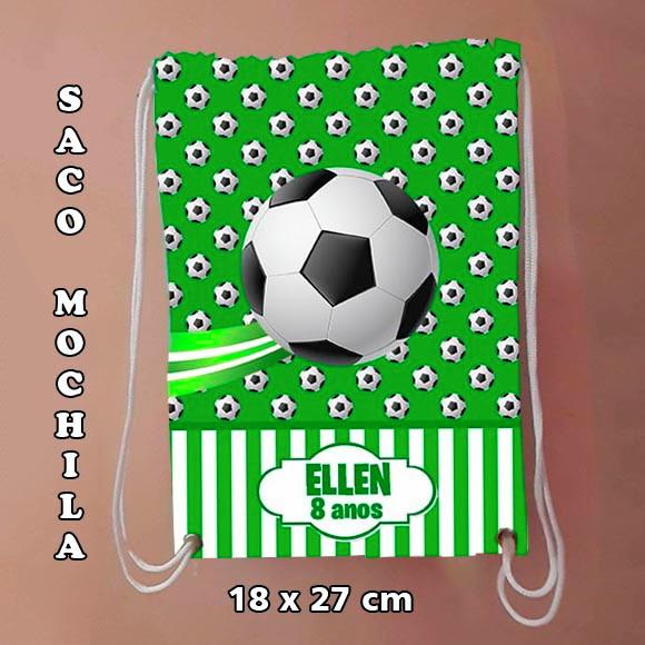 Mochilinha sacochila sacolinha mochila Futebol 18x27cm