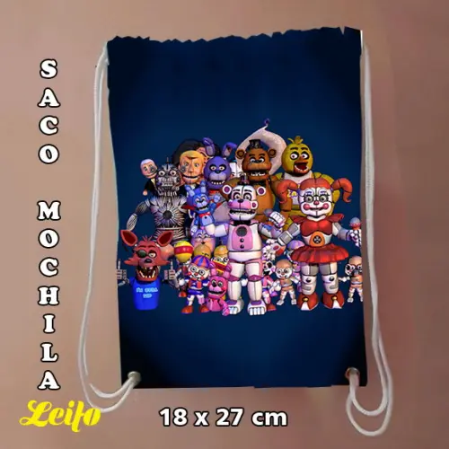 Mochila mochilinha sacochila sacolinha Animatronics