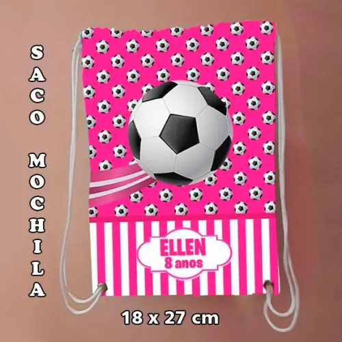 Mochilinha sacochila sacolinha mochila Futebol 18x27cm