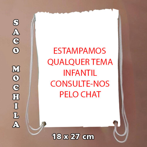 Mochilinha mochila sacochila sacolinha Personalizada Astro Bot 18x27cm