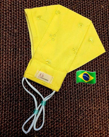 3 Máscara de Proteção 3D ajuste no Nariz e Elástico