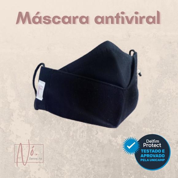 4 Máscara Antiviral 3 D - Tripla camada Adulto