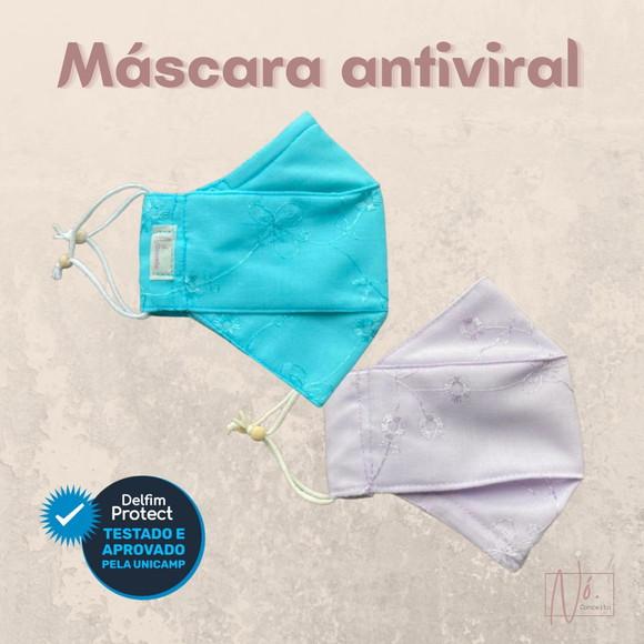 4 Máscara Antiviral 3 D - Tripla camada Adulto