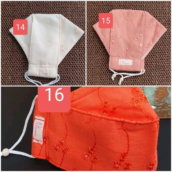 5 Máscaras 3D em Lesie e Tricoline