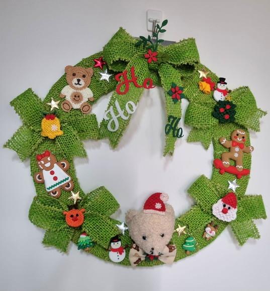 Guirlanda de Natal - Decoração de Porta 30 cm