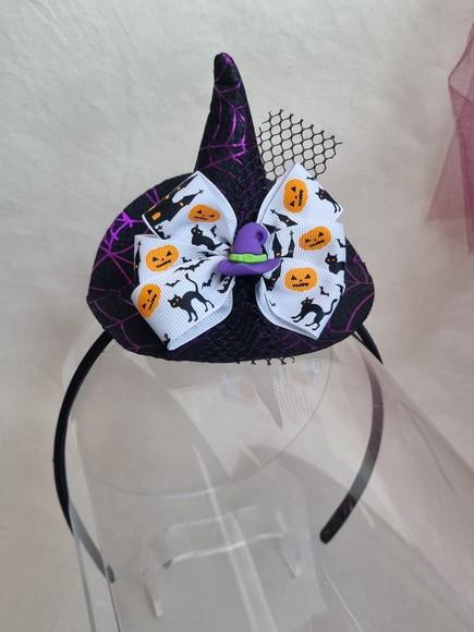 Halloween- Dia das Bruxas - Fantasia - Tiara com Chapéu