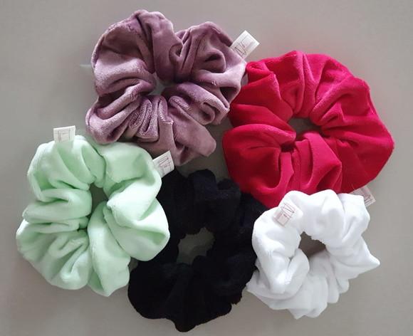 Kit 3 Scrunchie - Veludo
