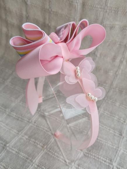 Lindo Laço para Princesa - Tiara de Luxo Borboleta