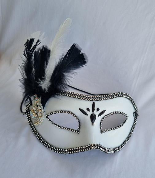 Máscara Venesiana - Carnaval - Arranjo e Plumas