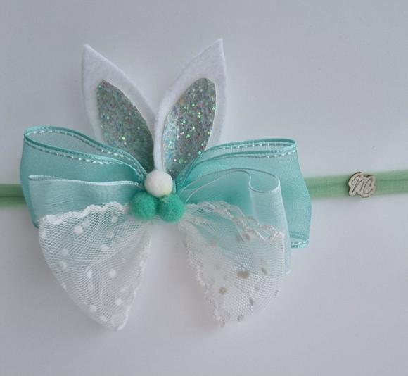 Páscoa-faixa para Bebê - Laços Luxo Glamour - Natal - Festas