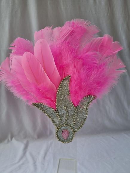 Tiara Plumas e Strass - Carnaval
