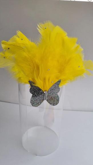 Tiaras/ Bico de Pato para o Carnaval - Arranjo e Plumas