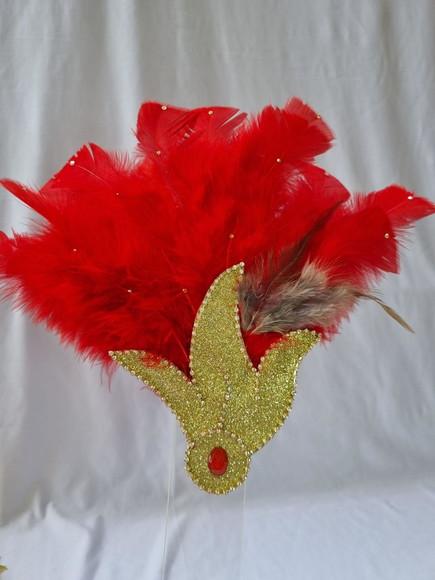 Tiaras/ Bico de Pato para o Carnaval - Arranjo e Plumas
