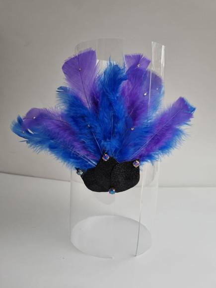 Tiaras/ Bico de Pato para o Carnaval - Arranjo e Plumas