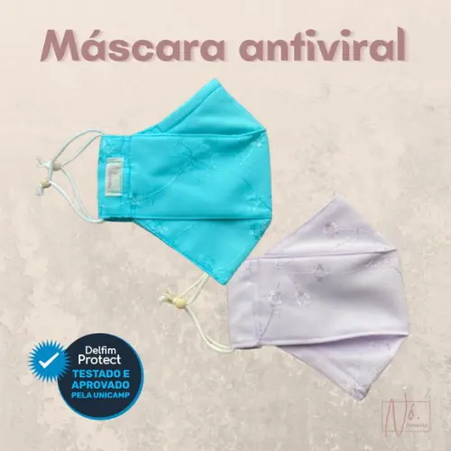 4 Máscara Antiviral 3 D - Tripla camada Adulto