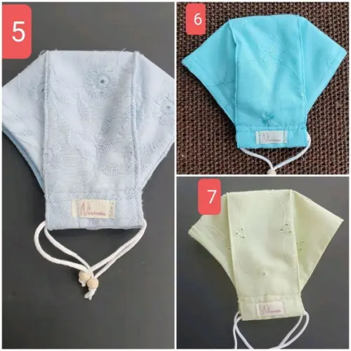 5 Máscaras 3D em Lesie e Tricoline