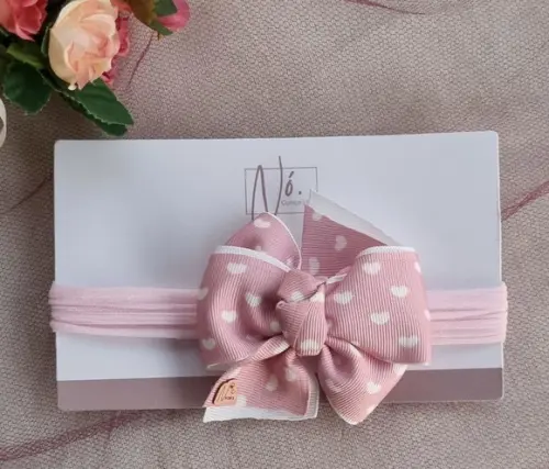 Faixa para Bebê - Laços Luxo Glamour - Natal - Festas