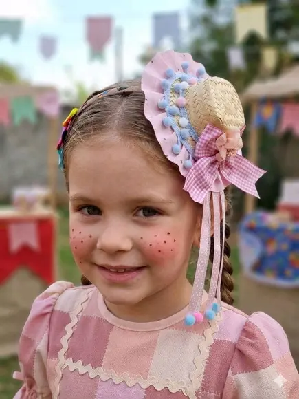 Festa Junina - Tiara com Chapéu