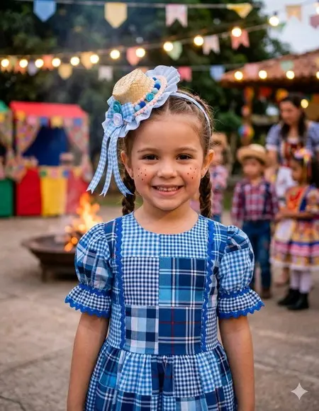 Festa Junina - Tiara com Chapéu