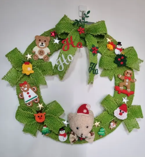 Guirlanda de Natal - Decoração de Porta 30 cm