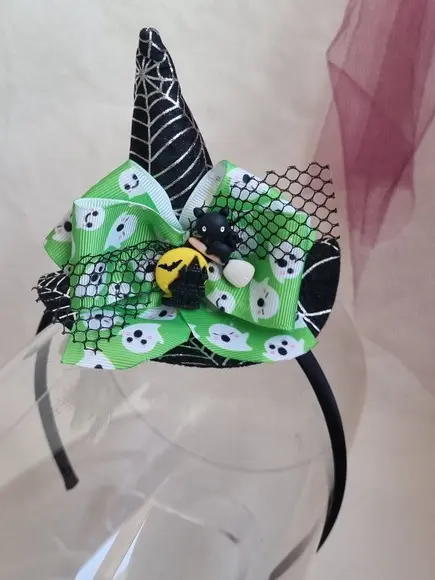 Halloween- Dia das Bruxas - Fantasia - Tiara com Chapéu