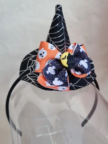 Halloween- Dia das Bruxas - Fantasia - Tiara com Chapéu