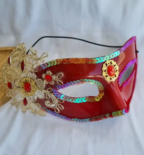 Máscara Venesiana - Carnaval - Arranjo e Plumas