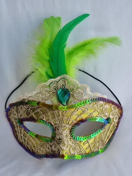 Máscara Venesiana - Carnaval - Arranjo e Plumas