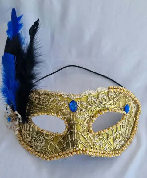 Máscara Venesiana - Carnaval - Arranjo e Plumas